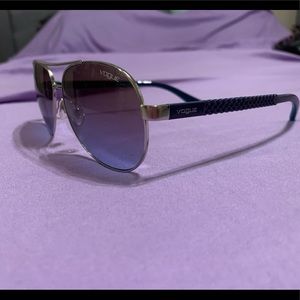 Vogue Blue/ Purple Ombré Aviator Sunglasses - NEVER WORN